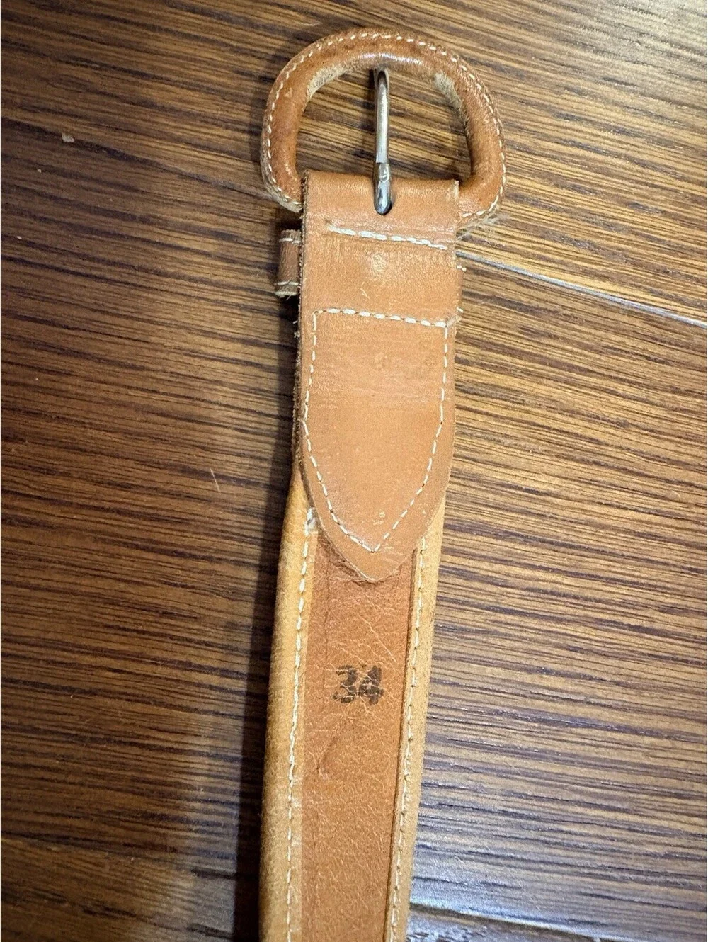 VTG Boho Colorful Southwestern Woven Guatemalan Leather Belt | 34